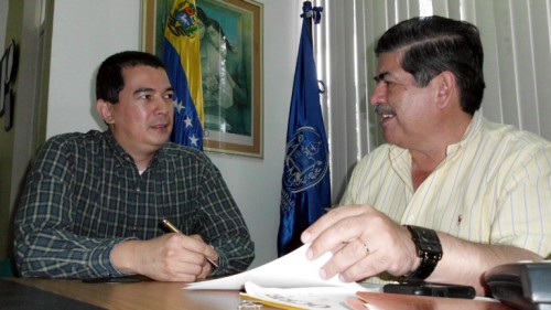 Profesores Omar Pérez Díaz y Reinaldo Cortés 