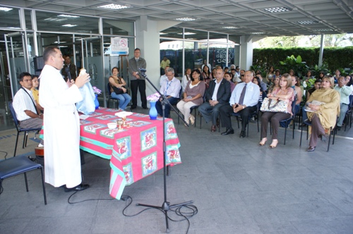 Misa en el edificio Administrativo ULA 