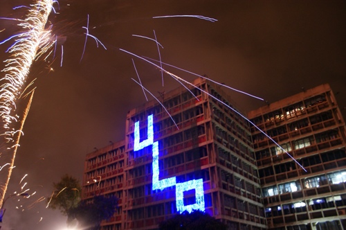 Encendido en el edificio administrativo ULA