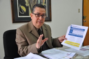 El decano de la Facultad de Humanidades y Educación, profesor Luis Alfredo Angulo, indicó que la fecha para culminar las actividades dentro de la dependencia universitaria será el 15 de noviembre del año en curso (Fotografía: L. Altuve)