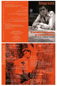 Programa y afiche oficial de las VI Jornadas Estudiantiles de Creación Literaria 2011 (Cortesía)